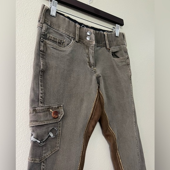 GOODE RIDER Women's Size 26 FAUX LEATHER Breech EQUESTRIAN Jeans - Picture 4 of 7